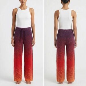 NEW MadHappy Gradient Knit Ombré Cozy Fuzzy Pants in Sunkissed NEW with tags